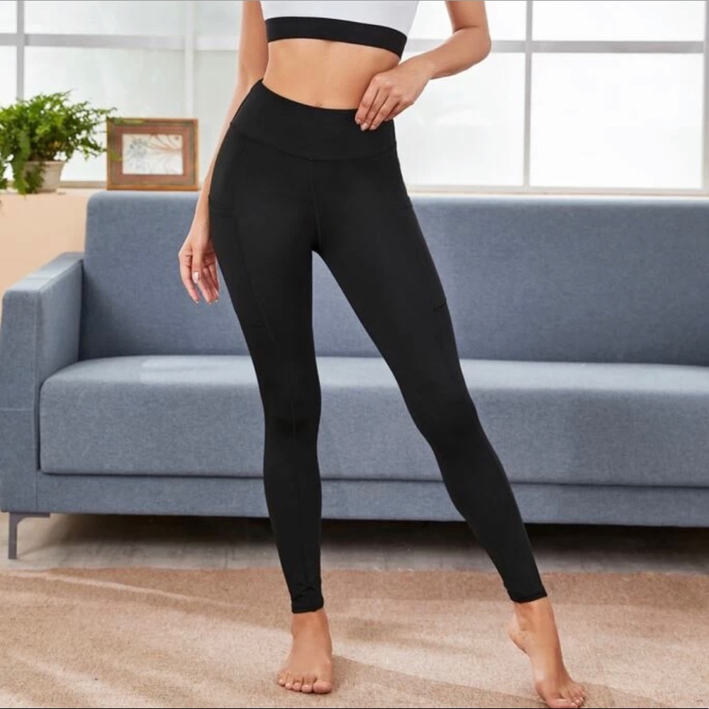 SHEIN Active High Rise Leggings w/ Pockets